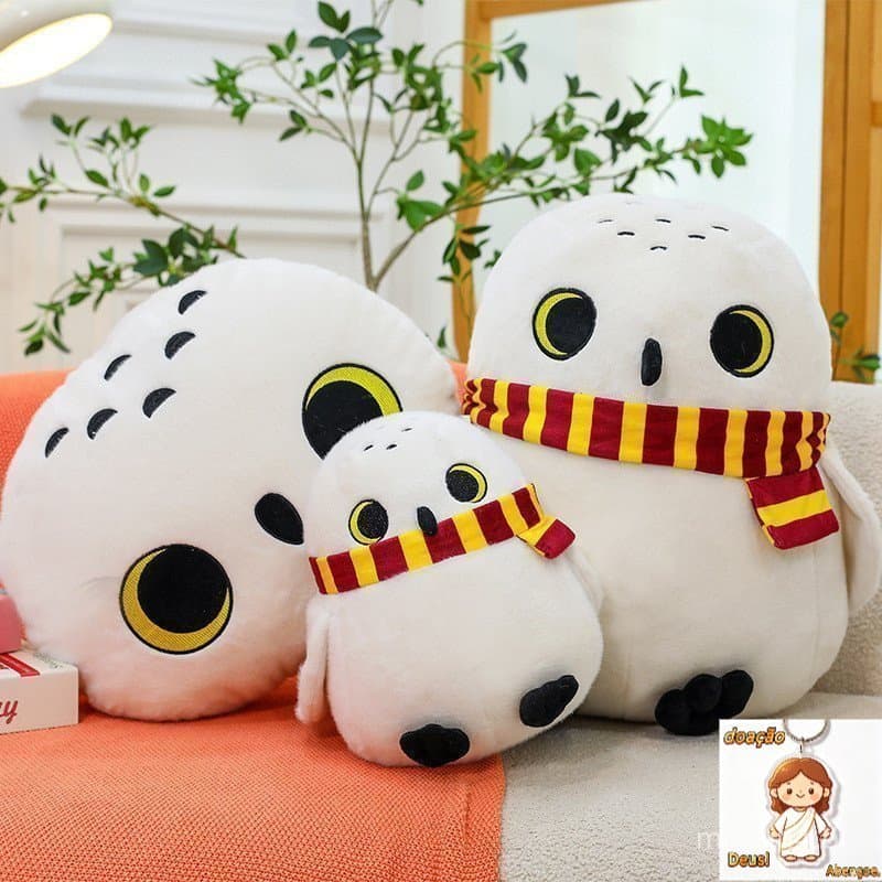 45 Cm Bonito Heidewei Brinquedo De Pelúcia Harry Potter Mesmo Estilo Hedwig Boneca Divertida Coruja Travesseiro D
