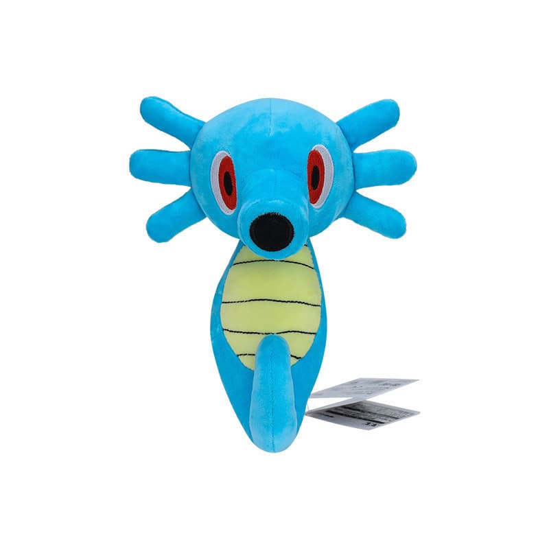 19,5cm Japão Anime Pokemon Figurine Horsea Plush Toys Modelo Doll Hippocampus Recheado Suave Para Crianças Presentes De