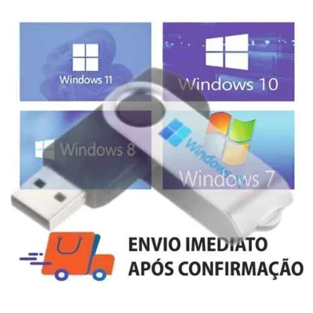 pendrive bootavel c/ windows 7/8/10/11 instalar/formatar pc e notebook