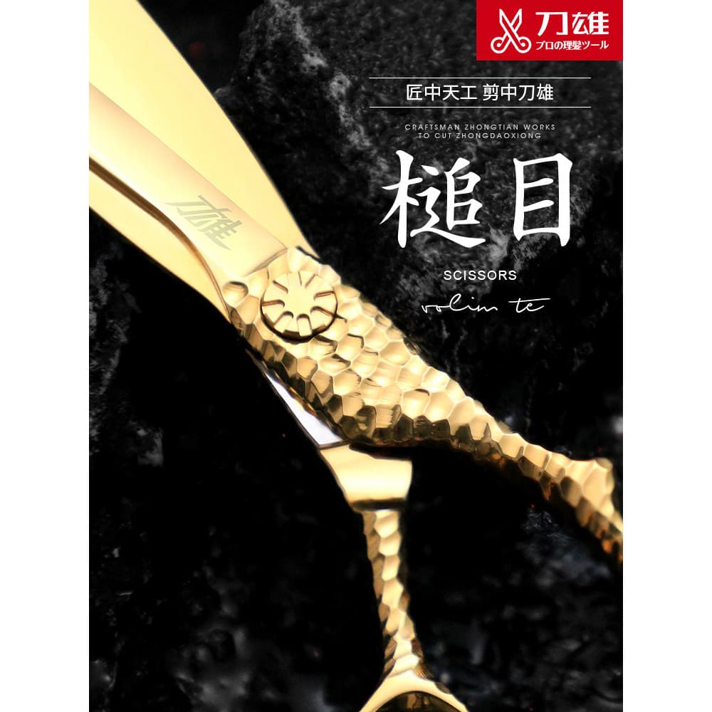 Daoxiong Tesoura de cabeleireiro Tesoura de corte de cabelo plana Tesoura abrangente Master de cabeleire