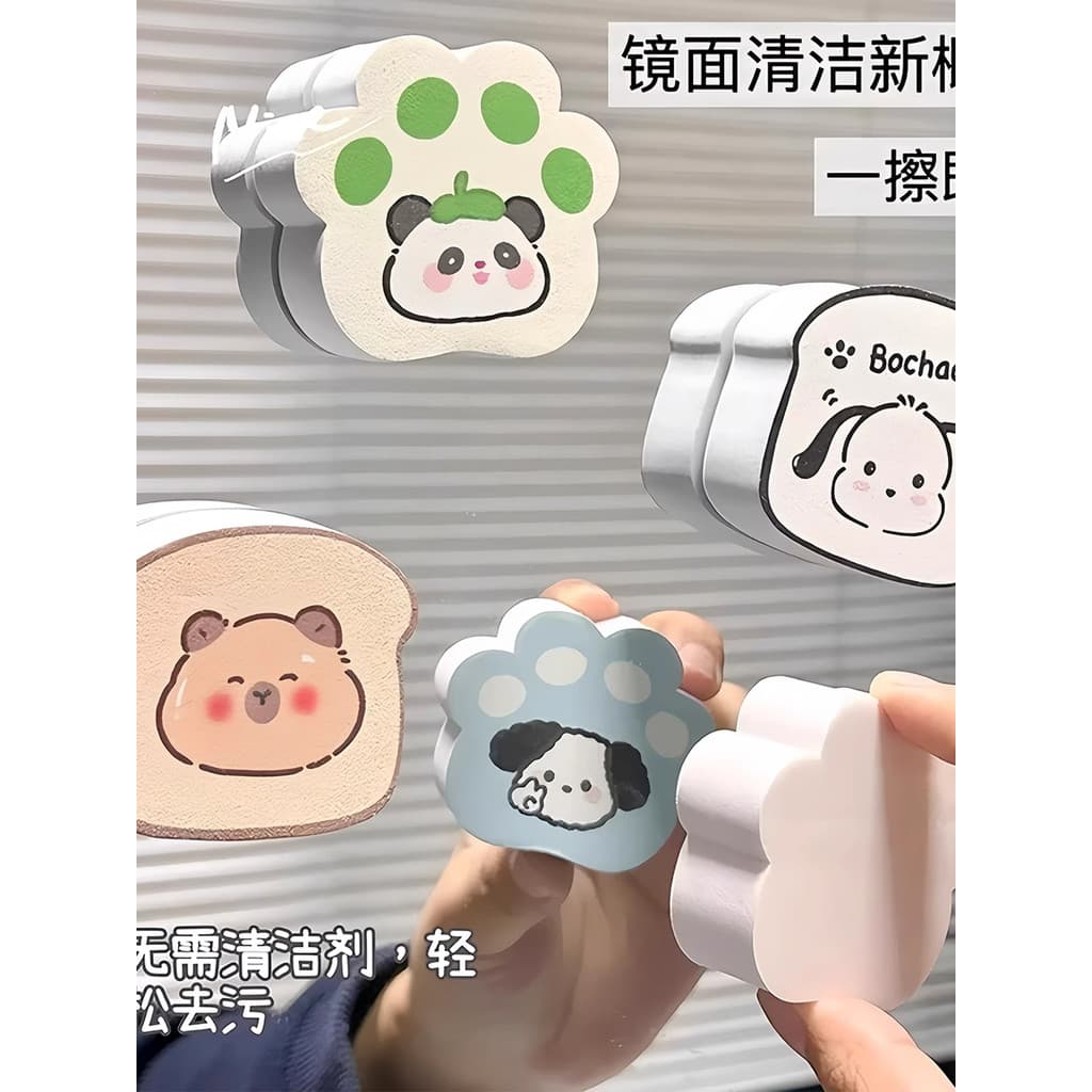 Precisa se preocupar com espelhos sujos Não há mais ~ gatinho Magic Wipe Mirror Wipe Sponge Block Limpo Espessado Sem ma