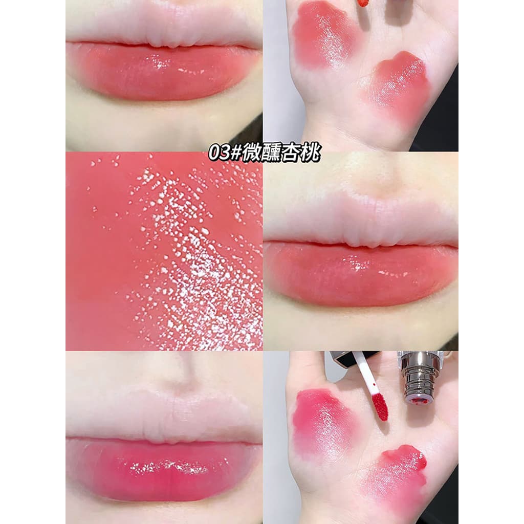 Esmalte labial de duas cabeças veludo fosco espelho superfície brilho de água não é fácil de desbotar copo antiaderente