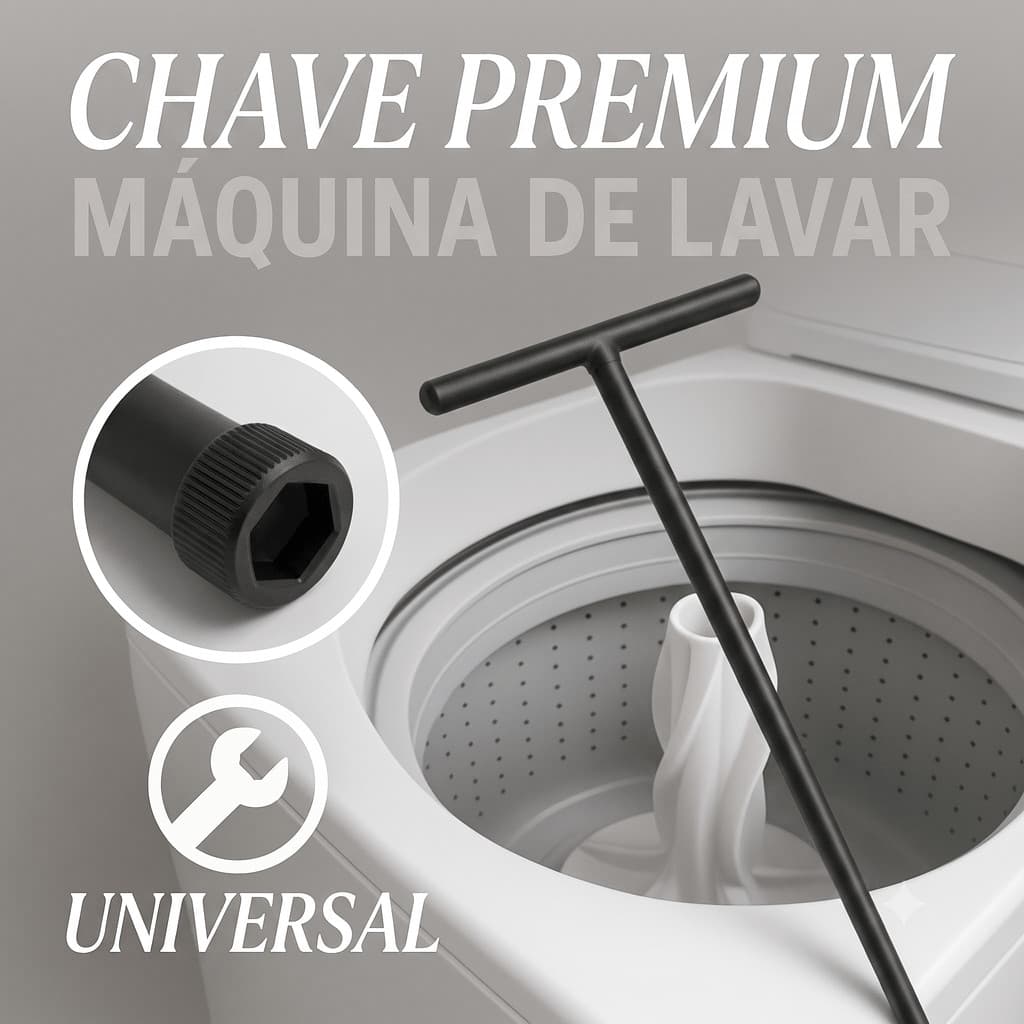Chave Sacador De Agitador Maquina De Lavar T 10mm Longa 52cm Brastemp Electrolux Consu