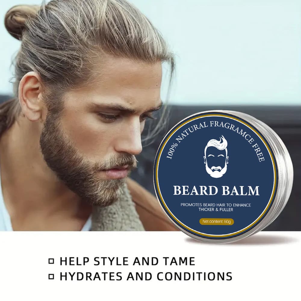 Bálsamo de barba bálsamo de barba masculino sem enxágue óleo de barba condicionador creme de estilo de barba creme de ba