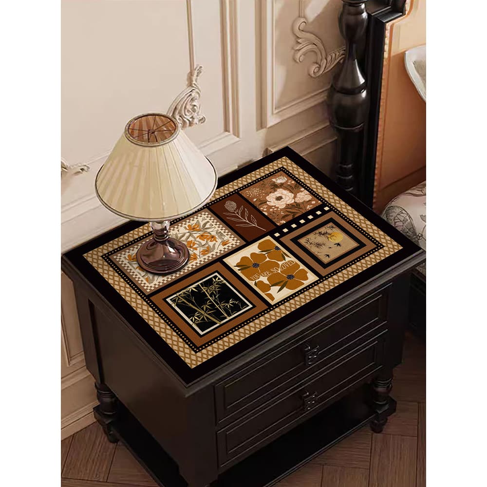 Retro High-End sentir mesa de cabeceira Anti-poeira capa almofada porta dupla geladeira capa de couro pano à prova dwate