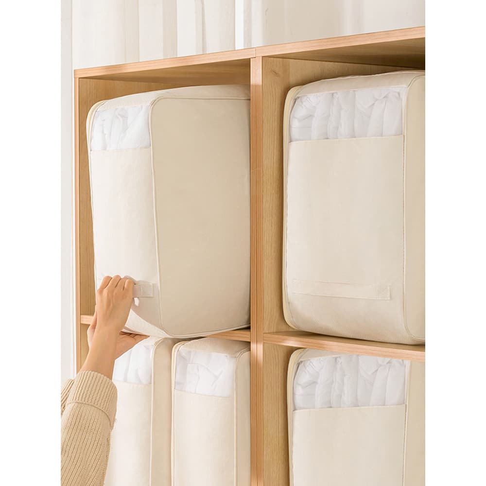 Saco de armazenamento de colcha de tecido dobrável Anti-poeira à prova de umidade saco de arrumação colcha de pano Oxfor