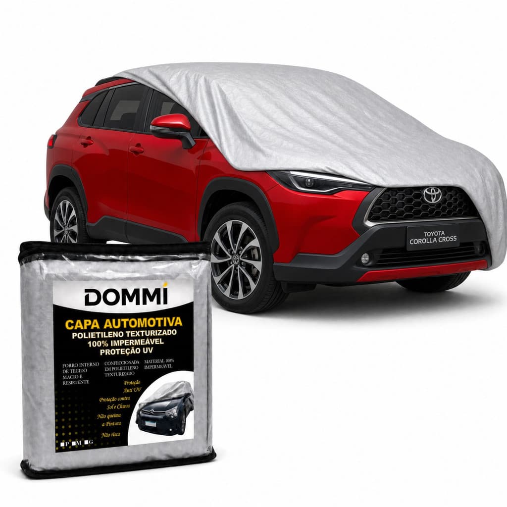 Capa Cobrir Para Cobrir Carro TOYOTA COROLLA CROSS Forrada 100% Impermeável Proteção Sol e Chuva