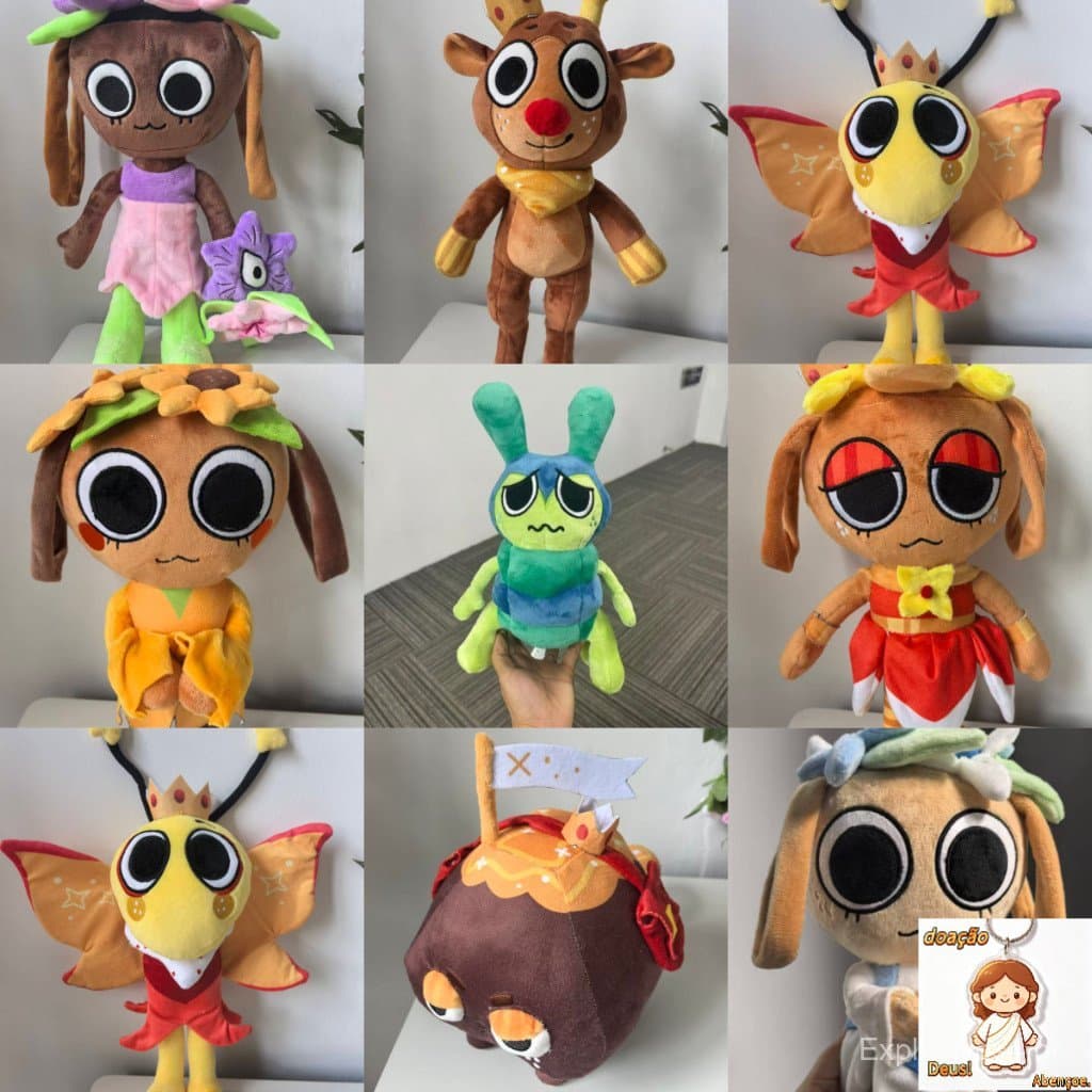 Brinquedo De Pelúcia Dandy's World Squirm , Lagarta Verde , Coleção Exclusiva De Presentes Para Crianças