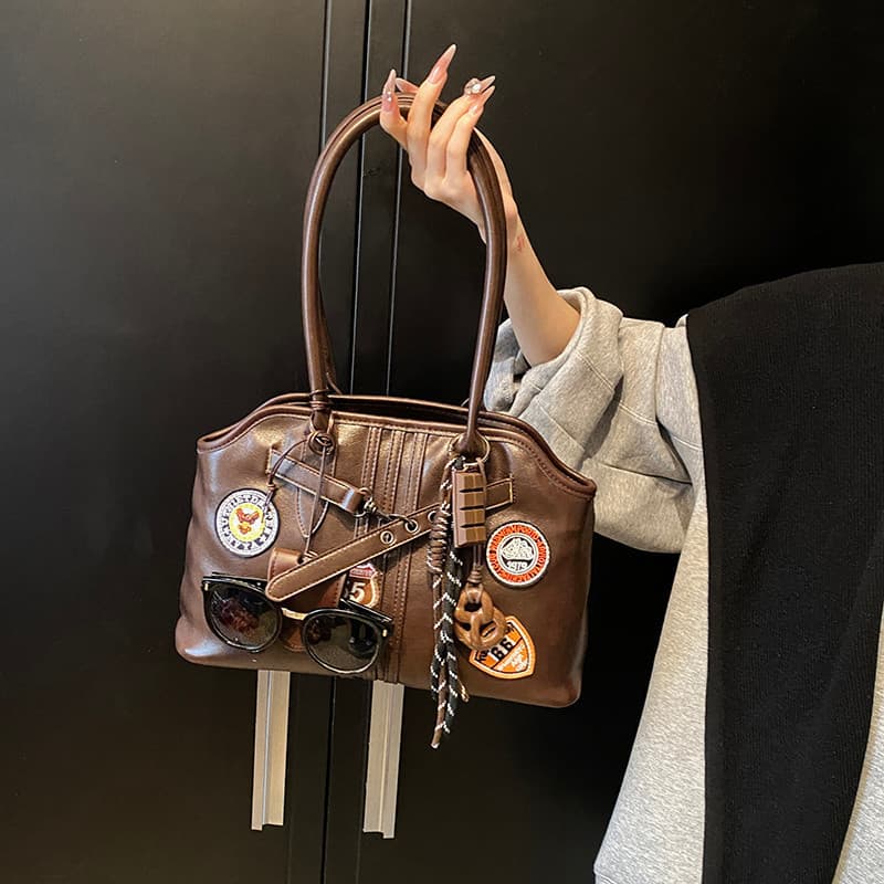 Moda Graffiti bolsa de ombro trabalho Commuter grande capacidade sacola All-Match estilo Preppy saco do mensageiro