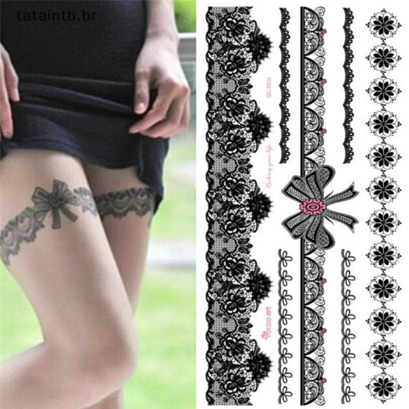 [TaTa] Tatuagem Temporária À Prova D'água No Corpo , Transferência De Pernas , De Renda BR