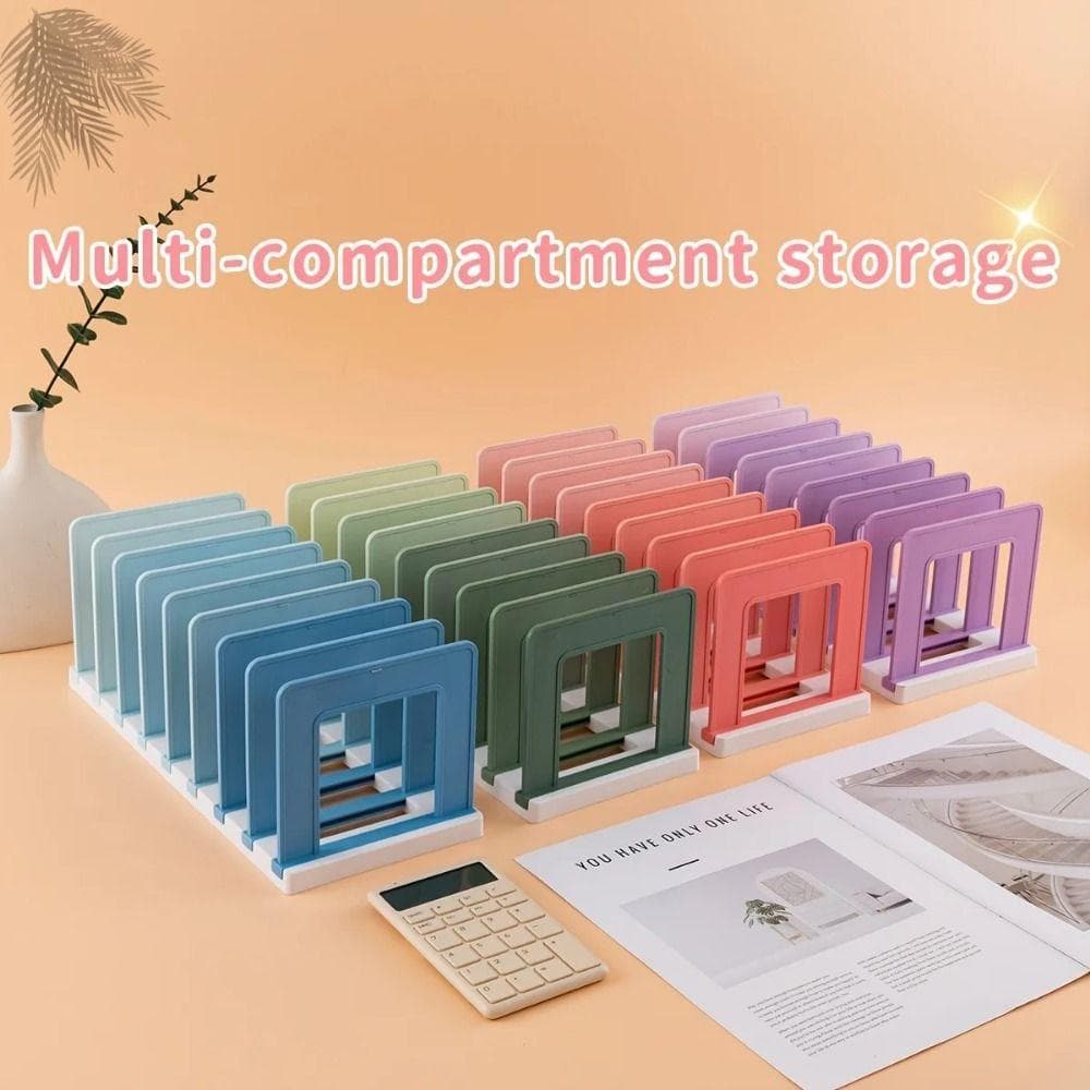 Suportes Para Livros Destacáveis FTARLY , Suporte De Mesa Antiderrapante Vertical Ajustável Com Economia De Espaço