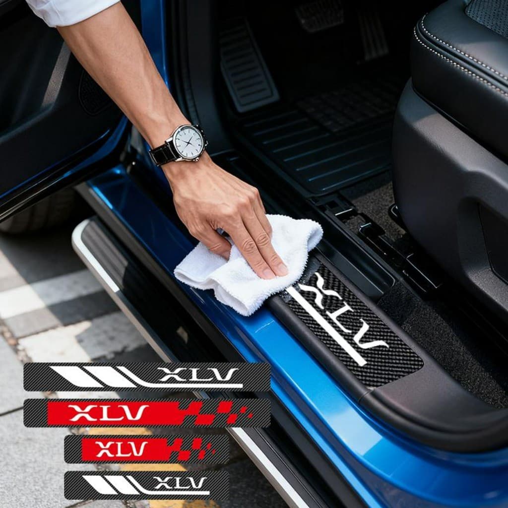 Kit 4 Peças Autocolante Fita Protetora De Porta Soleira Automotiva Acessórios Para Carro For Ssangyong XLV Limited