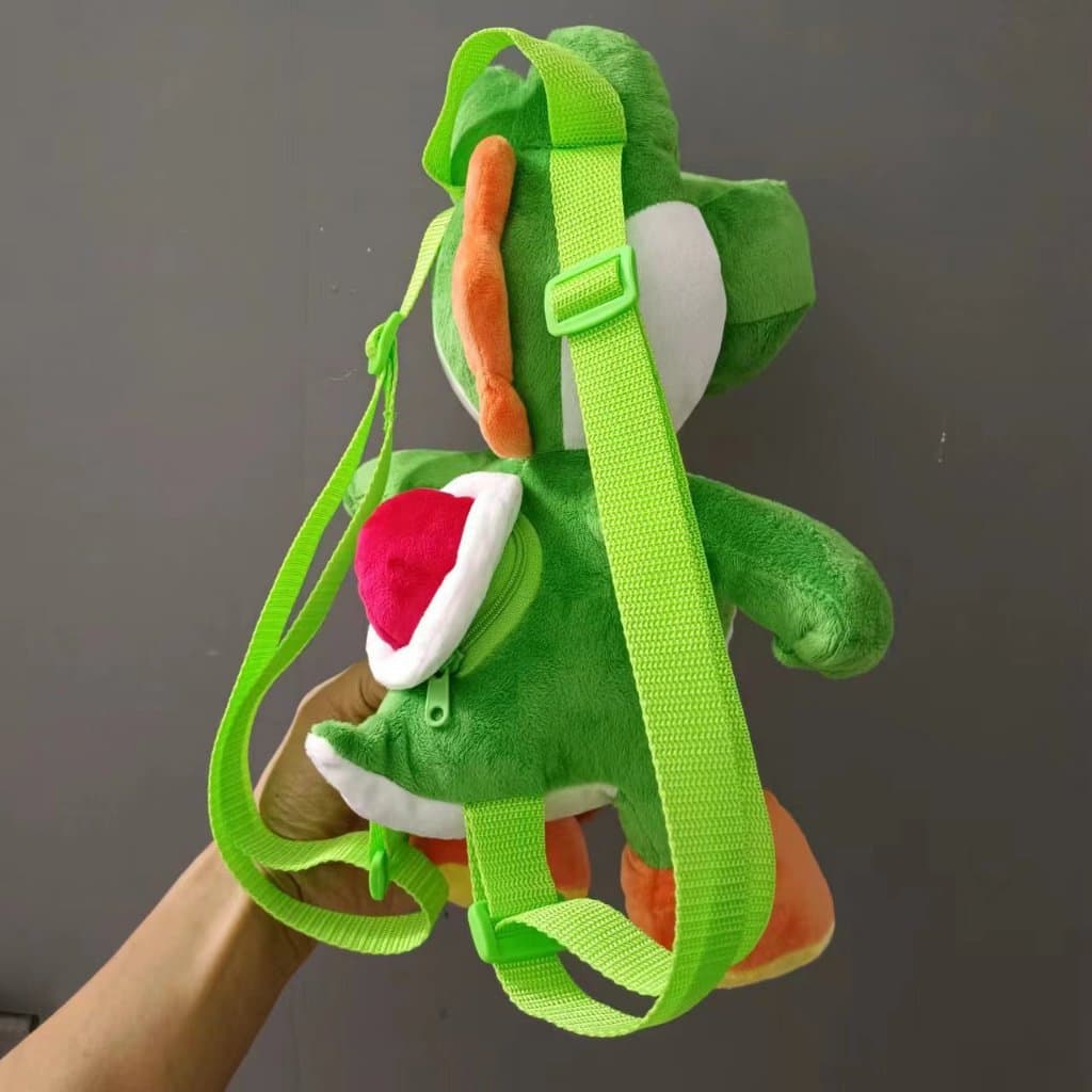 35cm Japão Anime Super Mario Bros . Jogo De Pelúcia Yoshi Mochila Brinquedos Boneca Macio Recheado Para Crianças Anivers