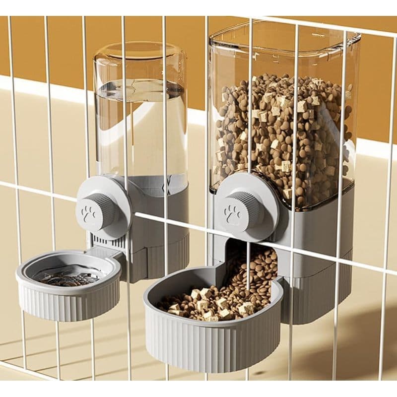 Distribuidor Automático De Água Para Alimentos Animais De Estimação Suspenso , Alimentador E Conjunto De Bebedouro Por G
