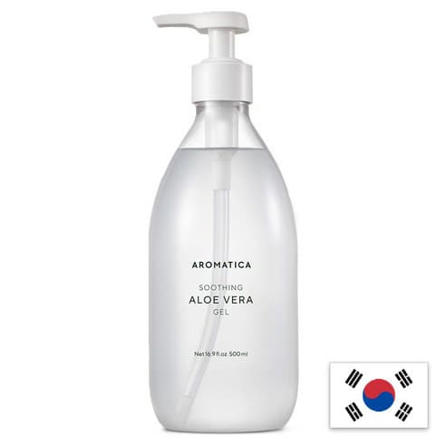 [Aromatica] Gel de Aloe Vera Calmante 500ml / Pós-Sol / Hidratante / Pele Sensível / 100% Autêntico