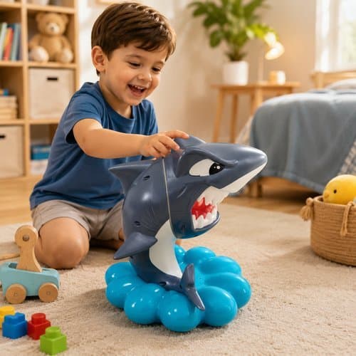 Brinquedo Infantil Educativo Interativo Tubarão Pirata Diversão