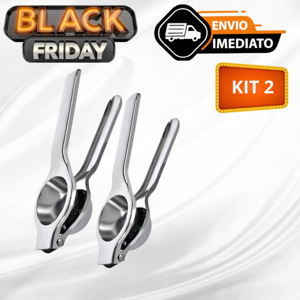 kit 2 Espremedor de Limão 100% Inox Máxima Qualidade Para Limonadas e drinks Bebidas Envio Imediato