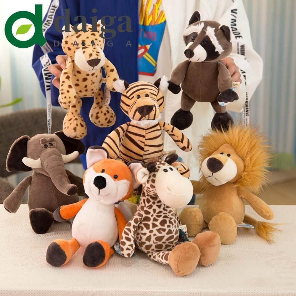 DAIGA Boneca De Pelúcia Elefante Leão Macaco | Brinquedos Recheados Girafa
