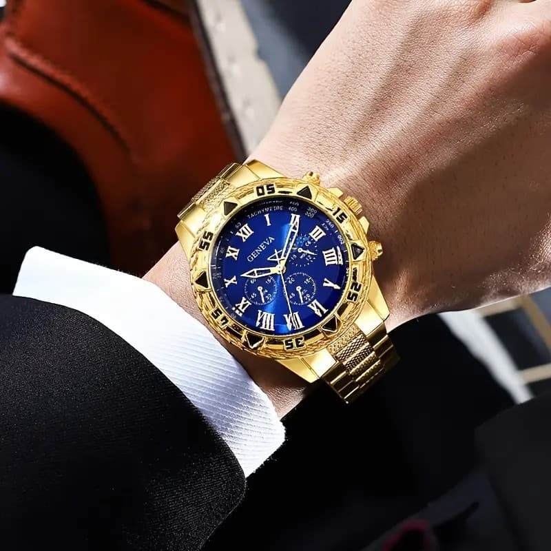 Relógio masculino relógio de moda relógio de quartzo romano masculino