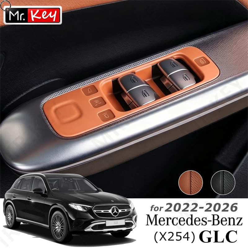 [Mr.Key] Capa De Interruptor De Janela De Silicone Para Mercedes Benz GLC X254 GLC260 GLC300 Protetor De Botão De Porta