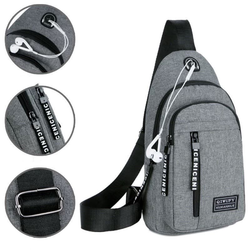 Mochila Masculina Impermeável Bolsa De Ombro Pequena