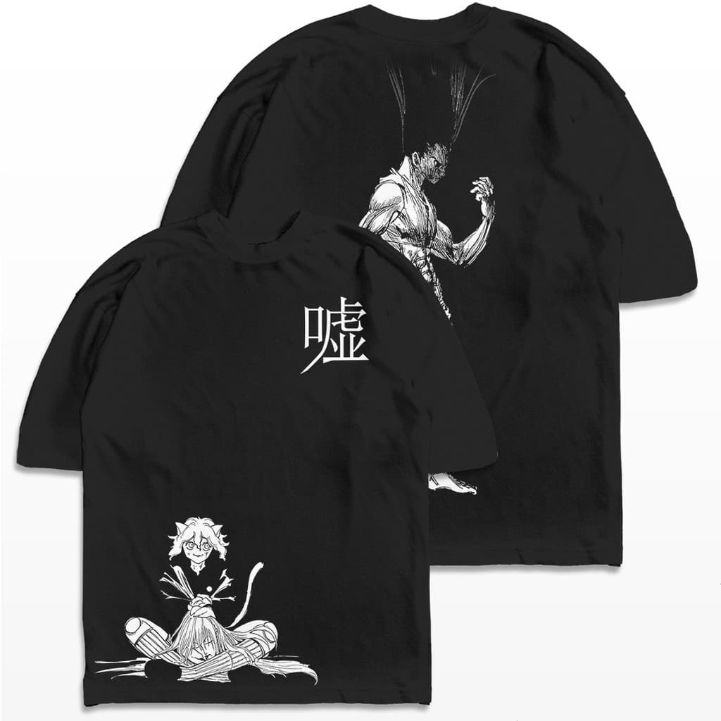 Camiseta Oversized Hunter x Hunter Gon x Pitou Kimera Mangá Camisa
