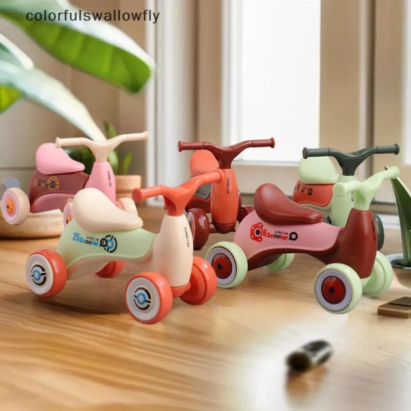 CSF Mini Kids Balance Car 4 Rodas Bebê Deslizante Scooter Montagem Brinquedo Presente