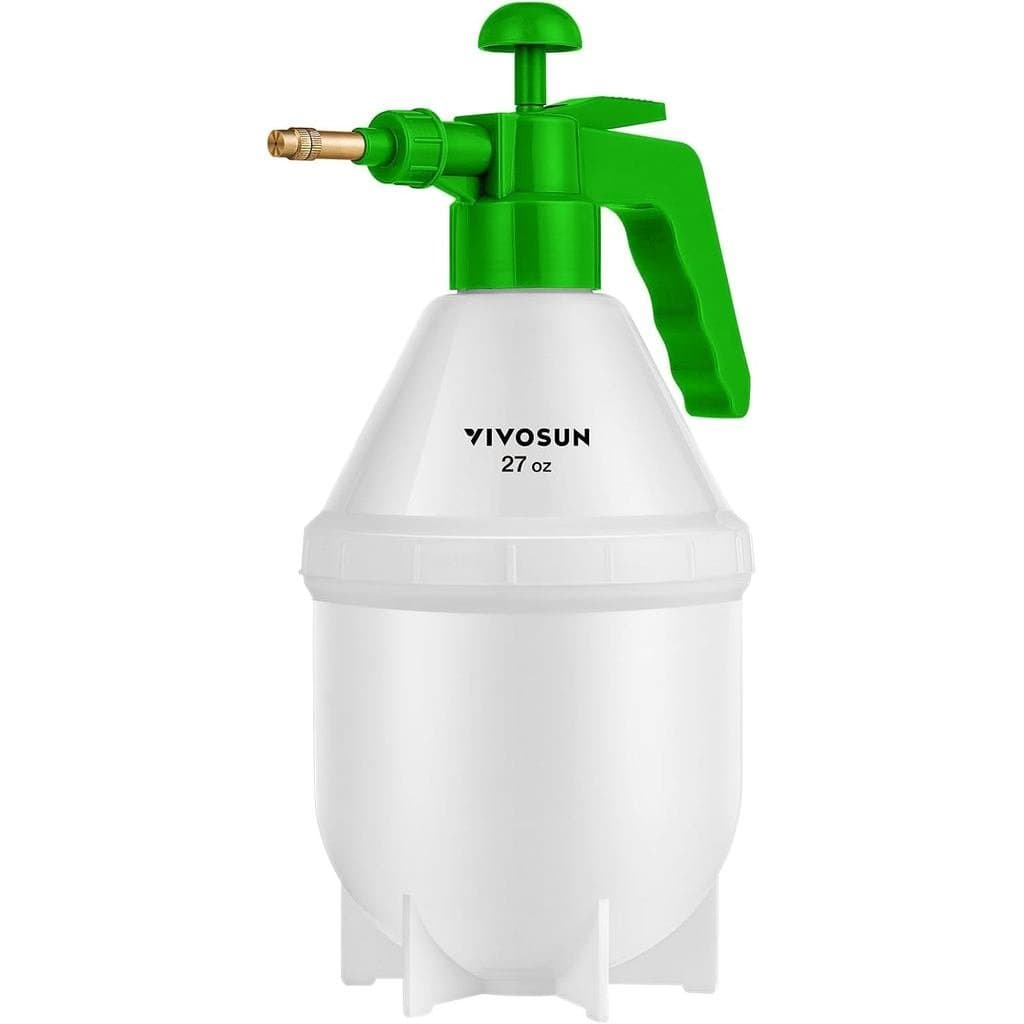 Pulverizador VIVOSUN de 27oz, Garrafa Pulverizadora Manual para Jardim com Bico de Latão Ajustável, para Pulverizar Plan
