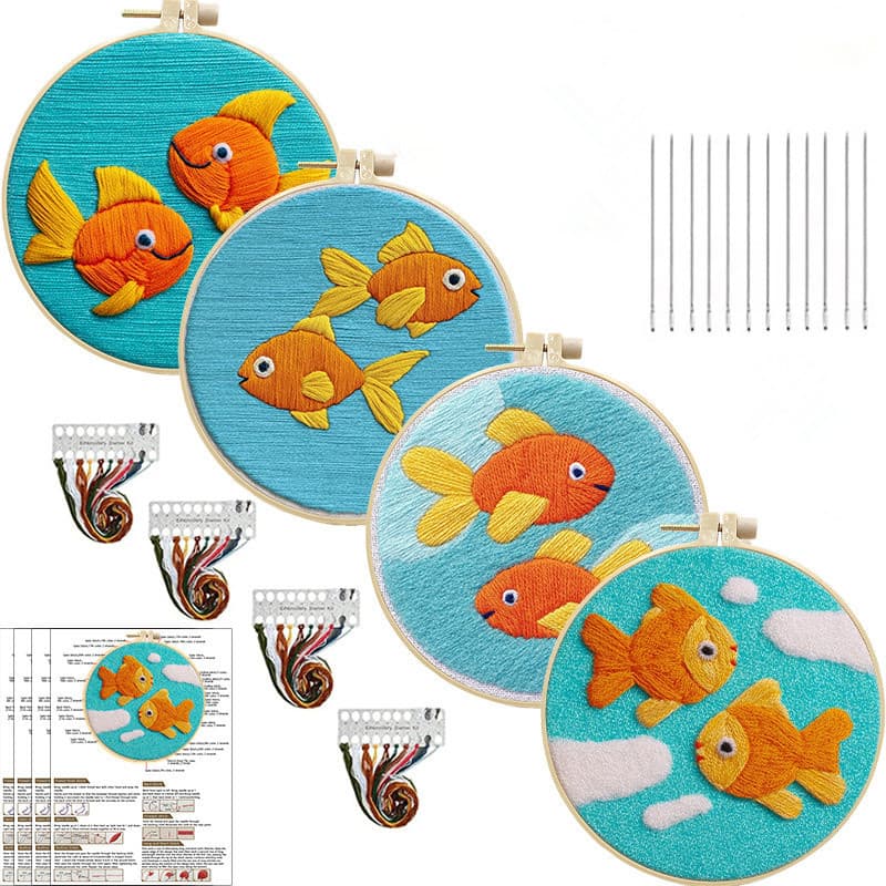 Kits De Material De Bordado DIY Para Iniciantes Kit Inicial Ponto Cruz Arte Presente Artesanato Suprimentos