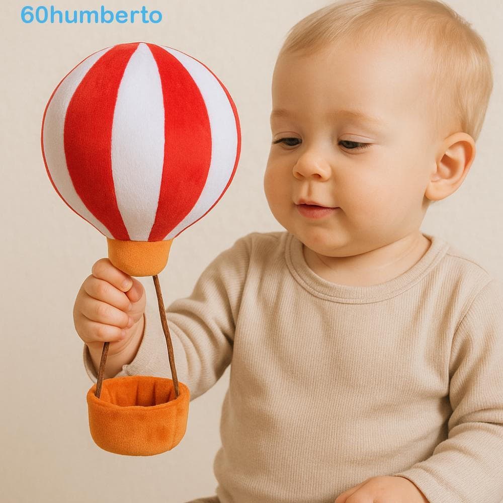 HUMBERTO Balão de Ar Quente de Pelúcia, Brinquedo Colorido e Realista de Algodão PP, Feito à Mão AC9F