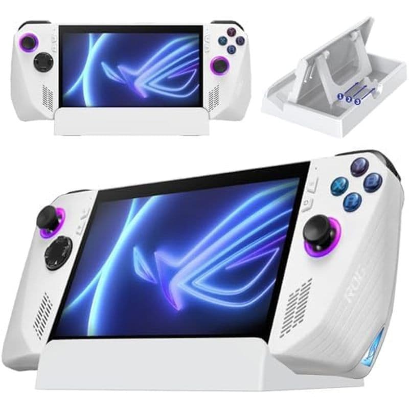 Suporte Mii Para Asus ROG Ally X 2024/2023 , Ajustável Multiângulo Com Almofadas Antiderrapantes Dobráveis & amp ; De Ba