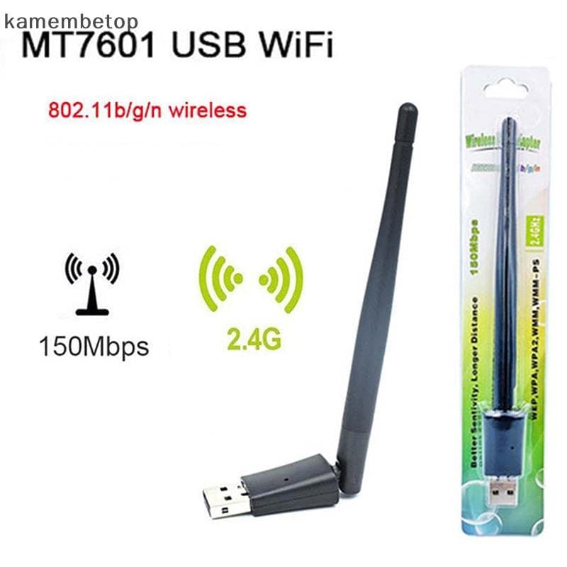 Placa De Rede Sem Fio De 150Mbps , Mini Adaptador Wi-Fi USB , LAN , Receptor , Antena Dongle Para