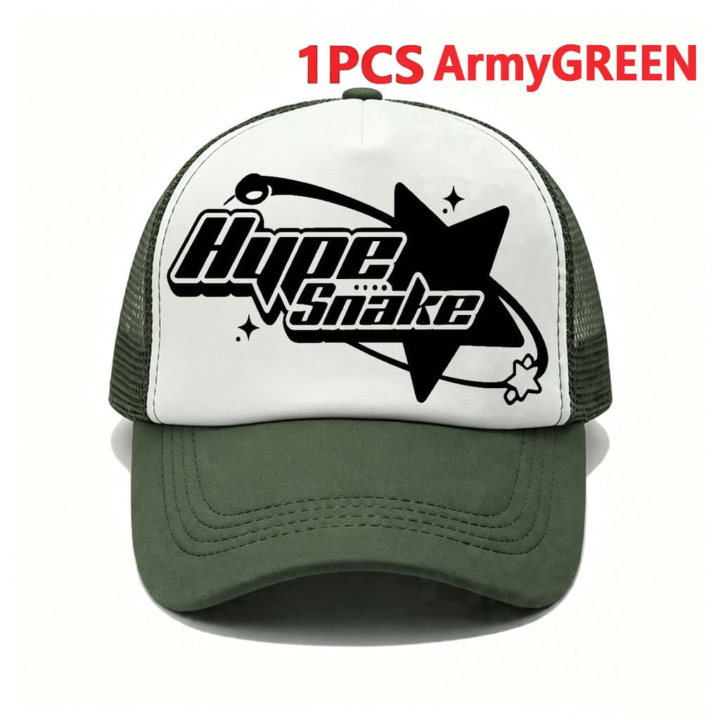 Hupe Snaketrigger hat Trendy snapback Boné Para Homens Mulher Etiqueta Caminhoneiro Chapéu Malha Respirável De Beisebol
