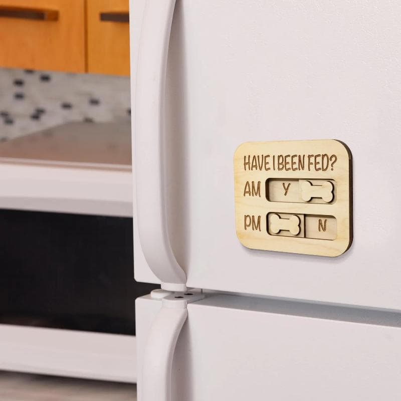 Sinal De Lembrete De Alimentação Para Cães E Gatos , Animais De Estimação , Ornamento Pendurado , Pingente Magnético De