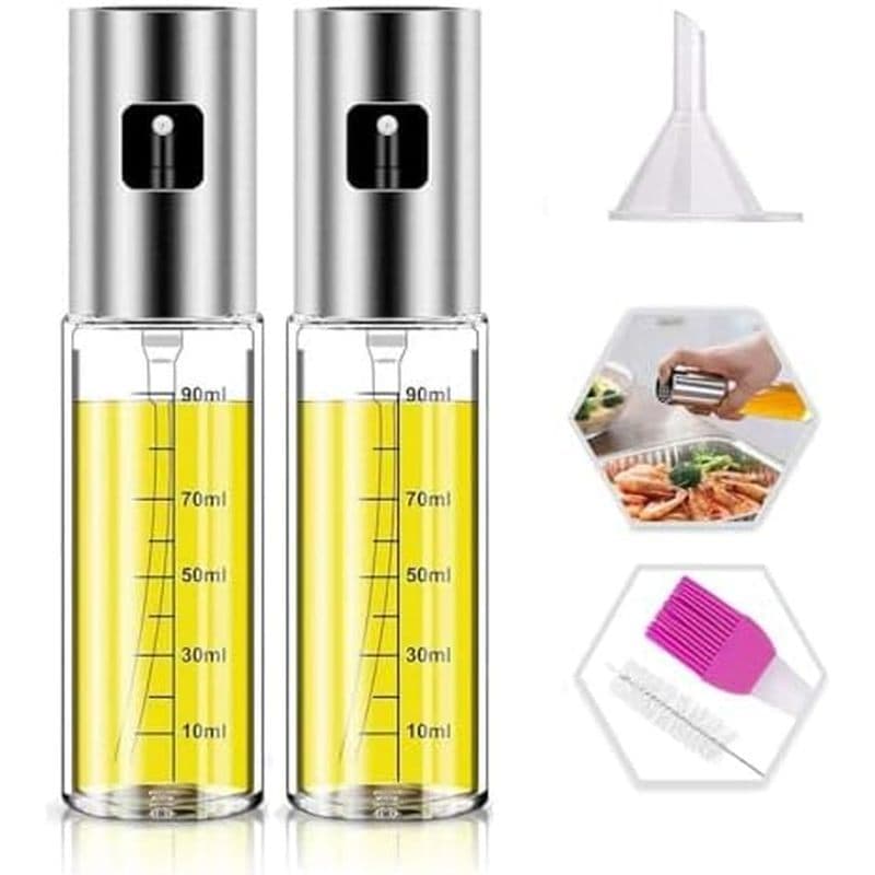 Pulverizador De Óleo NIKKIER Para Cozinhar , Spritzer De Azeite De 100ml , Fritadeira De Ar , Salada , Churrasco , Assar