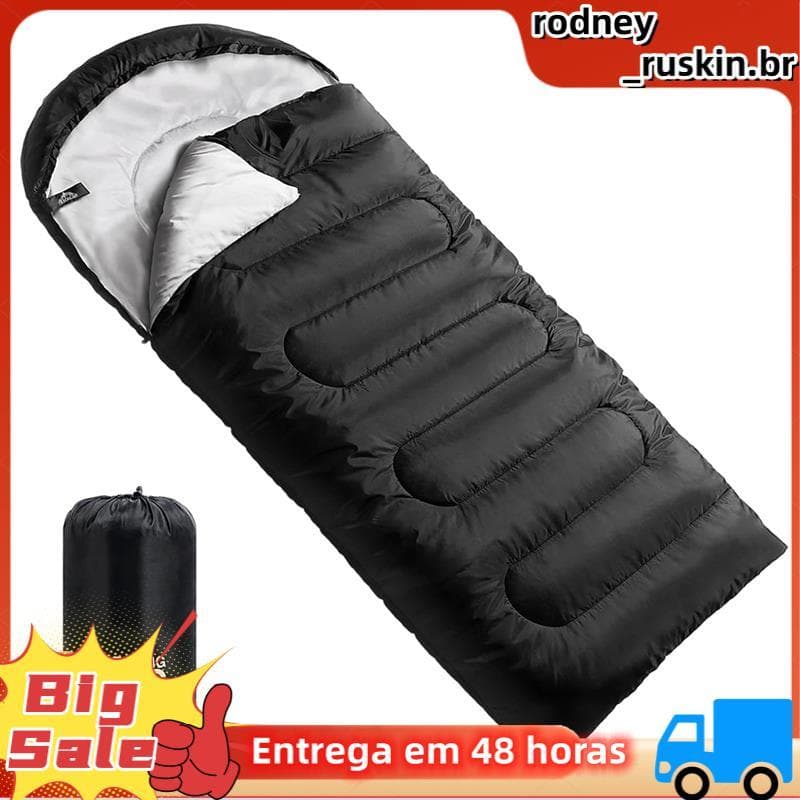 Sacos De Dormir Para Adultos Acampamento Saco Tempo Frio Quente Mochila Leve Compacto Amping Essencial Engrenagem Acessó
