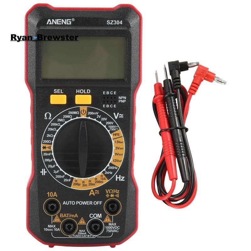 [Preferência R] Testador De Tensão Portátil RMS Multifuncional De Alta NCV Ferramenta Ohm De Resistência De Corrente De
