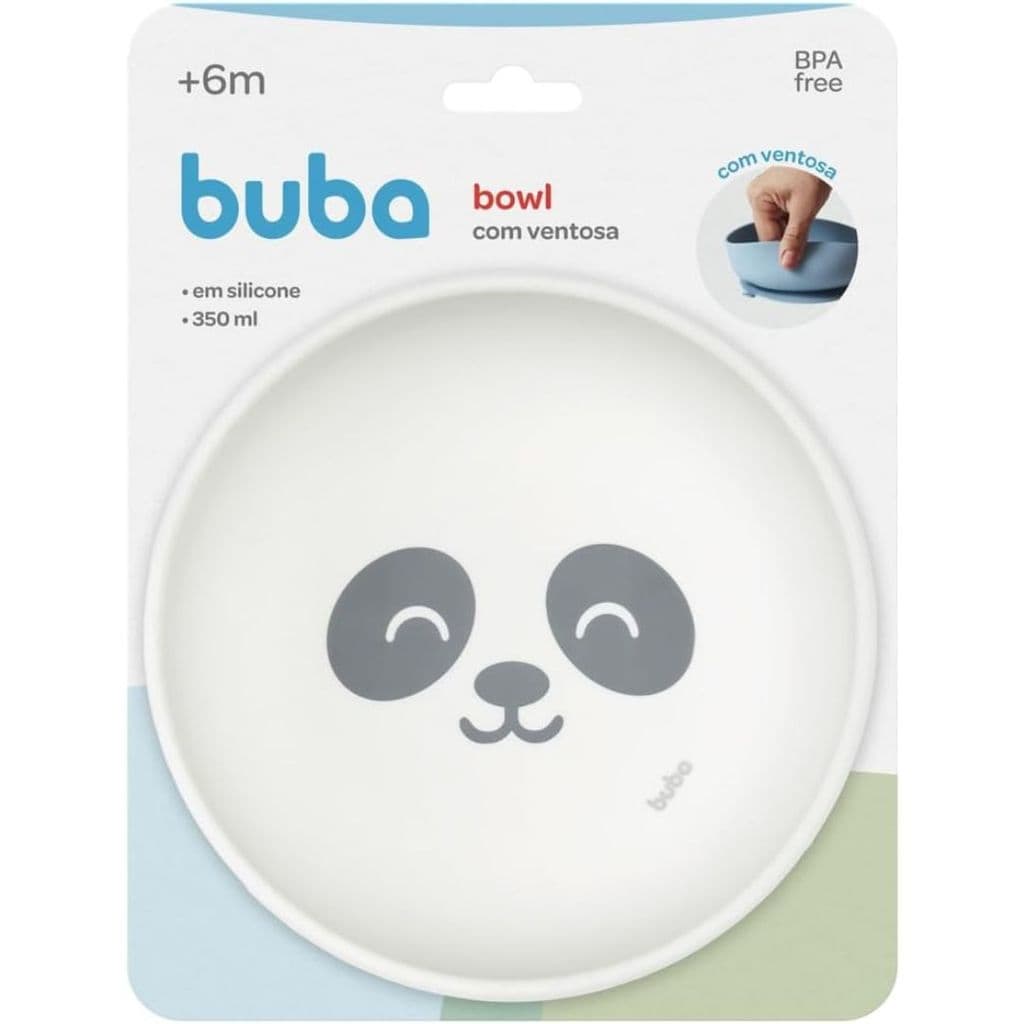Bowl Em Silicone Com Ventosa Gumy Off-White Buba 19686