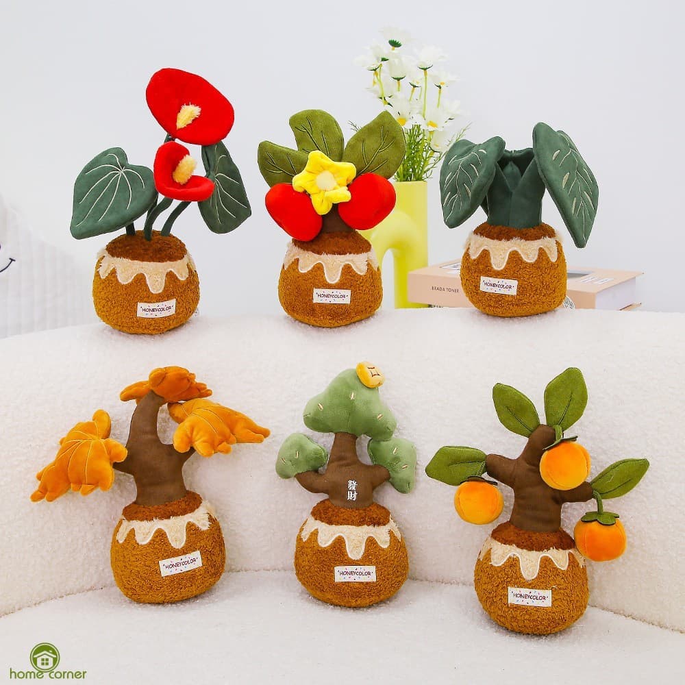 Decoração De Boneca De Pelúcia De Caqui-Ornamento Criativo Divertido Da Árvore Fortuna