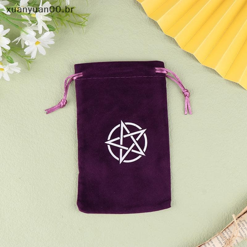 XUANY Velvet Tarots Oracle Cards Bolsa De Armazenamento Com Cordão-1 Unidade