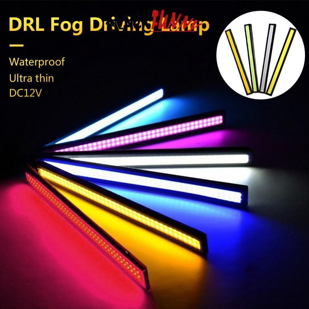 BLACKFUNNY 1Pc 17CM Carro COB Luzes LED DRL Nevoeiro Lâmpada De Condução À Prova D'água DC12V J8S1