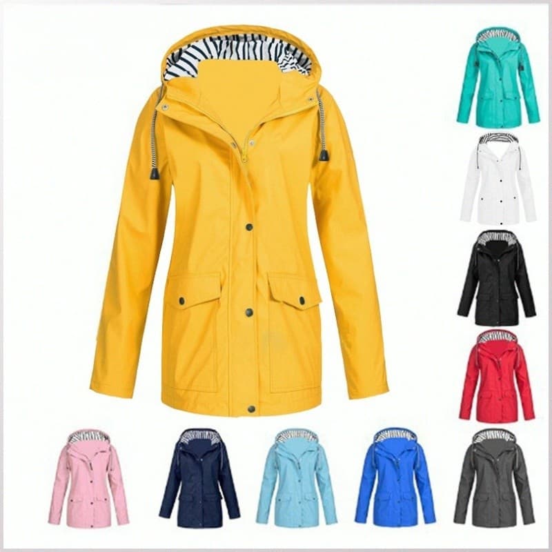 【Impermeável e Confortável】Waterproof Outdoor Hiking Windbreaker Women Windbreaker Jacket/Jaqueta/Caminhada