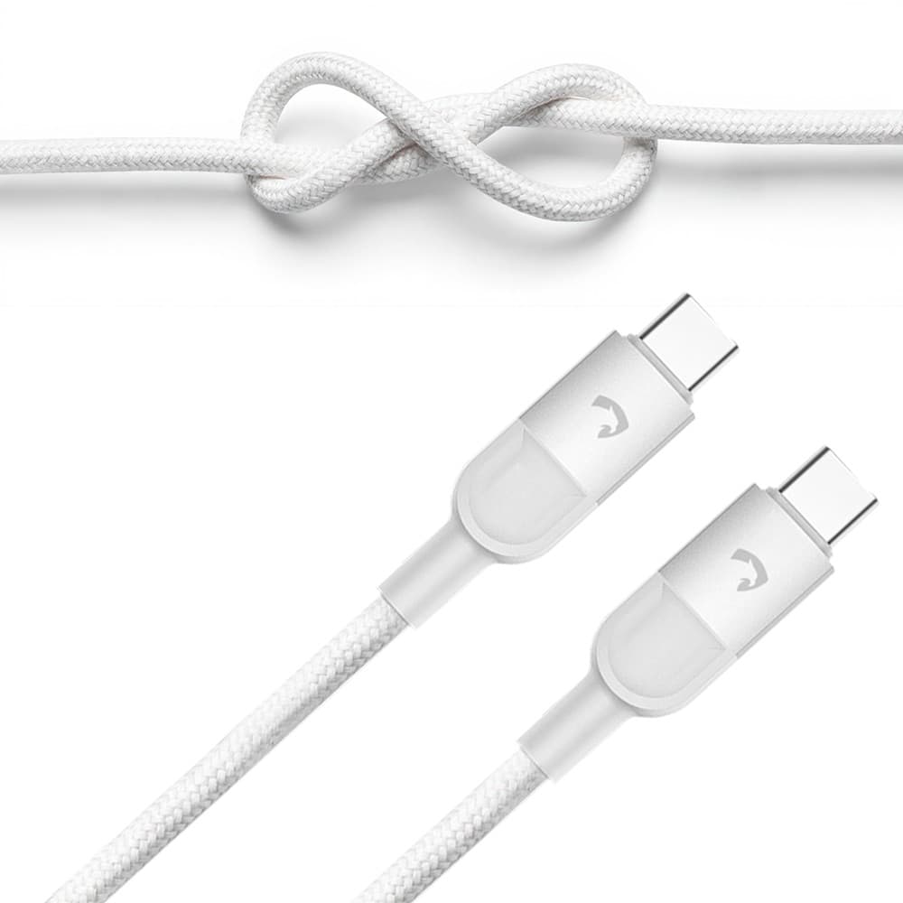 Cabo USB-C para USB-C 60W Carregamento Turbo Nylon Trançado
