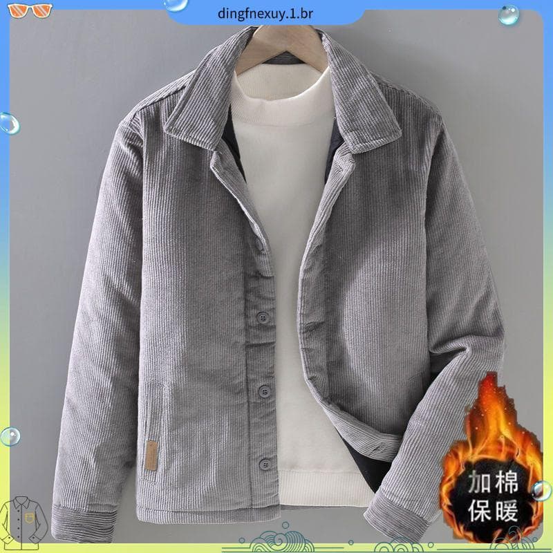 Outono inverno Retro veludo novo estilo algodão acolchoado jaqueta com algodão engrossado na moda jaqueta Casual quente