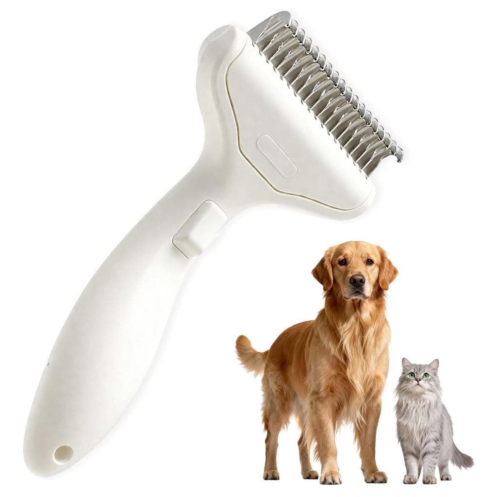Escova Desembaraçadora para Cães, Escova de Cuidado de Dupla Face para Remover Nós, Emaranhados e Pelos Soltos, Ferramen