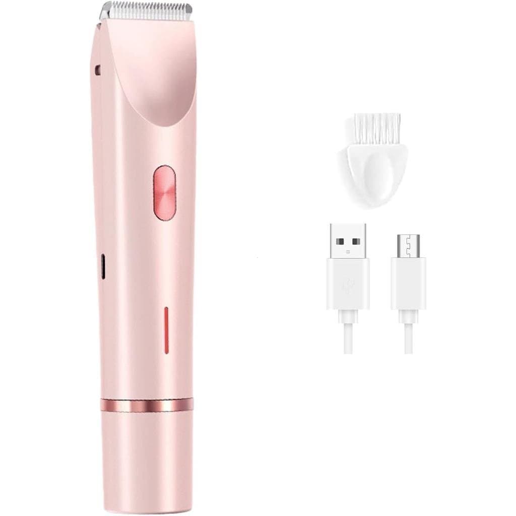 2 em 1: Aparelho de Barbear Elétrico Feminino, Acessórios Recarregáveis para Aparelho de Barbear Elétrico, Aparador de P