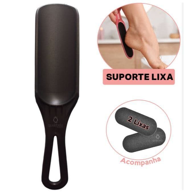 Suporte Para Refil Lixa Pedicure Manicure + 2 Refis Profissional