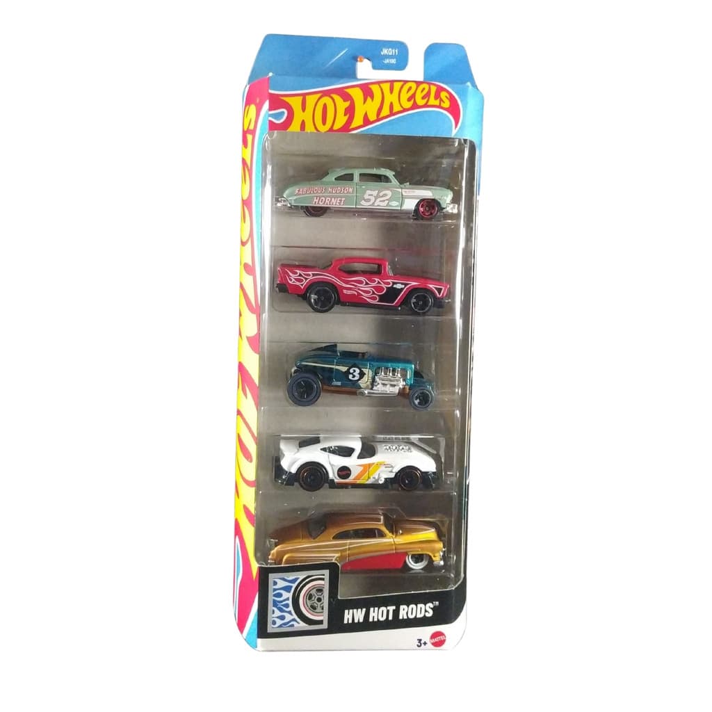 Hot Wheels Pacote c/ 05 Carrinhos Hot Rods JKG11