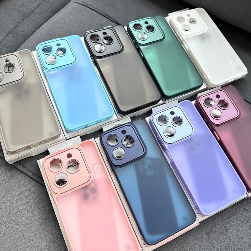 Capa SPACE Acrílico Fosca Anti Impacto Para Realme C53 / C55 / C61 / C63 / Note 50 com buraco de fino protege a câmera