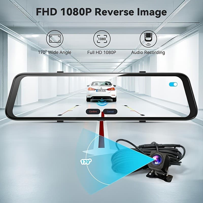 Câmera Veicular Pionray Dupla 4K Ultra HD, Gravação Frontal e Traseira, WiFi e GPS Integrados, ADAS